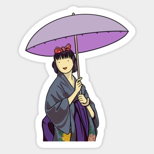 Girl in Kimono Sticker